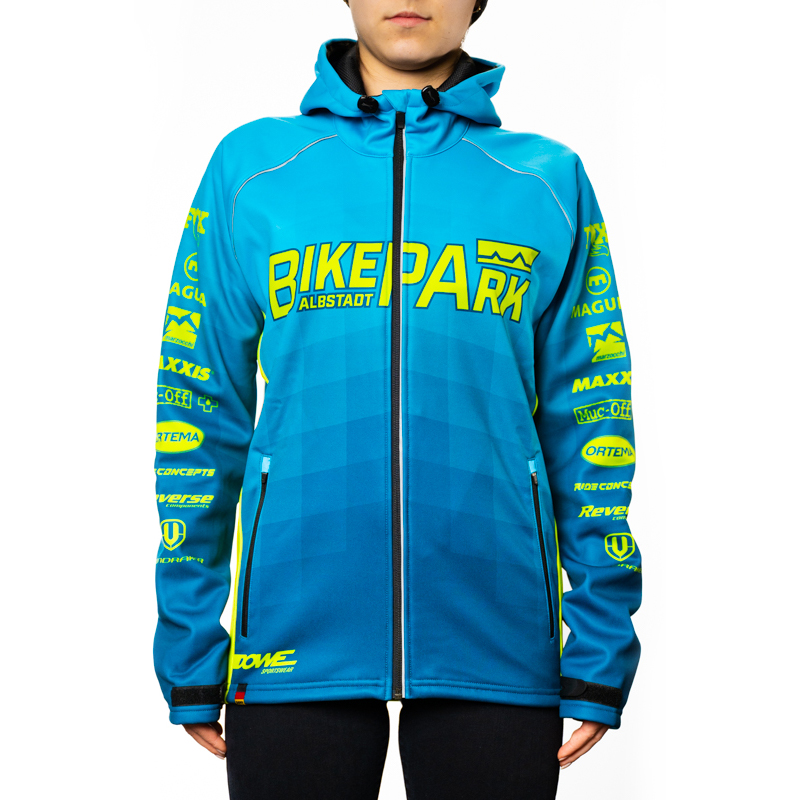 Bikepark Softshelljacke Men 2021 Cyan/Lime