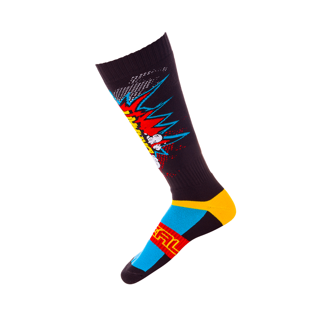 Socken Pro MX lang BRAAAPP black/multi (One Size)