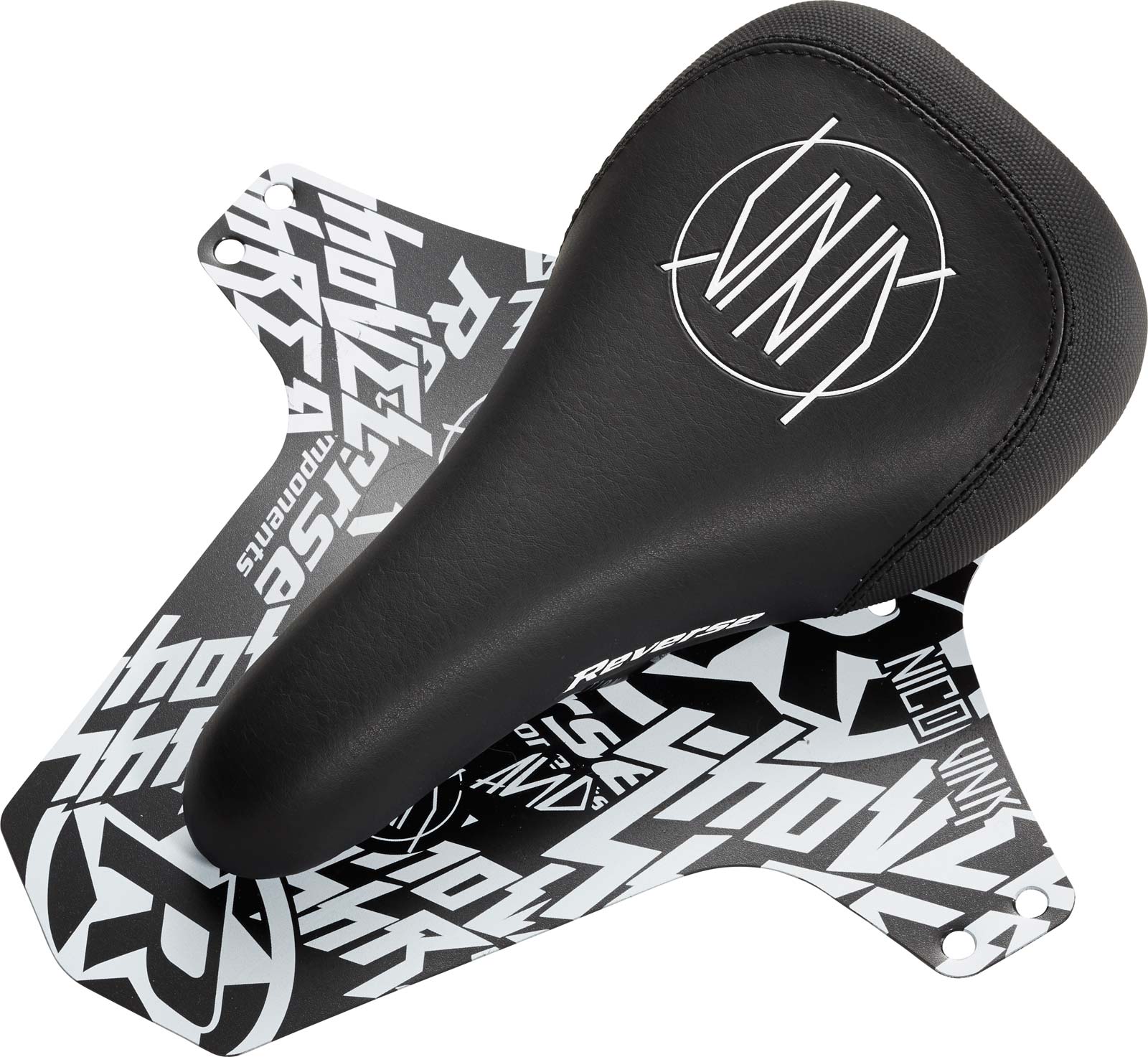 Sattel Nico Vink - Signature Serie Black/White + inkl Mudfender