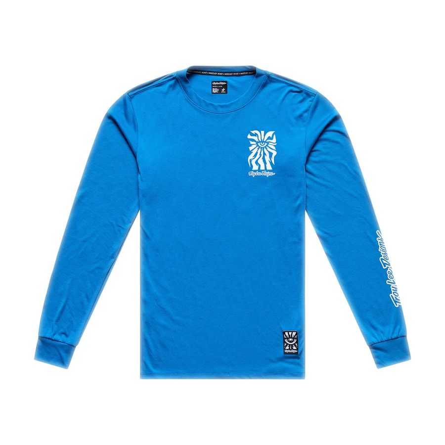 Jersey Skyline One Eye LS langarm Youth Aero Blue