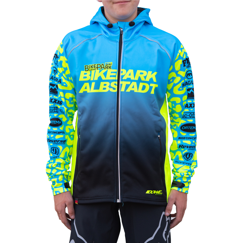Racing Softshell-Jacke 2020 Leopard Men Flu Yellow/Cyan/Petrol