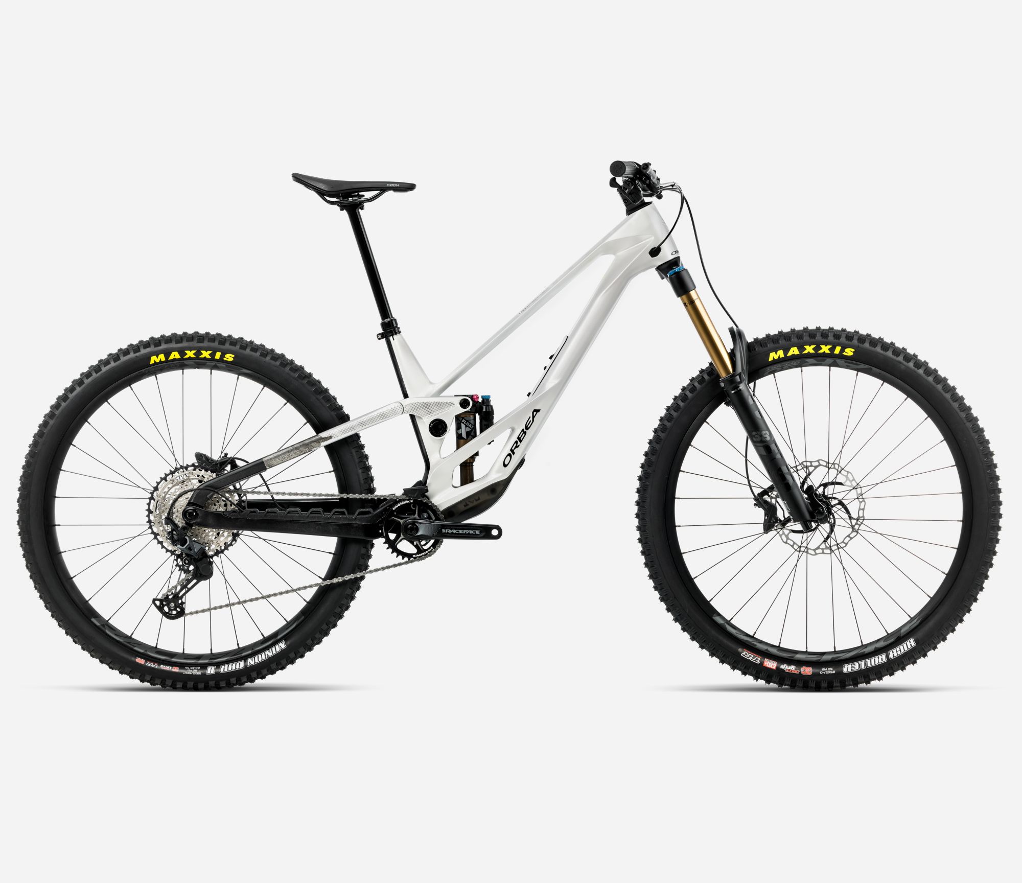 Komplettbike Enduro Rallon E10, White Chic - Diamond Black (Gloss), Größe L