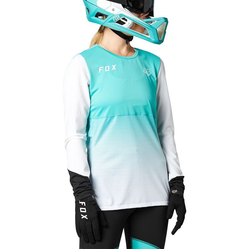 Jersey Flexair langarm Woman Teal