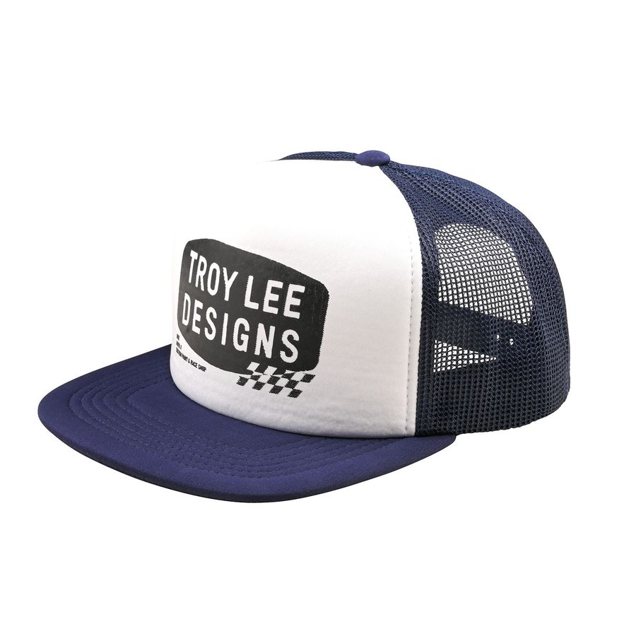 Mütze Trucker Hat Snapback Stamp Vintage White/Navy OSFA