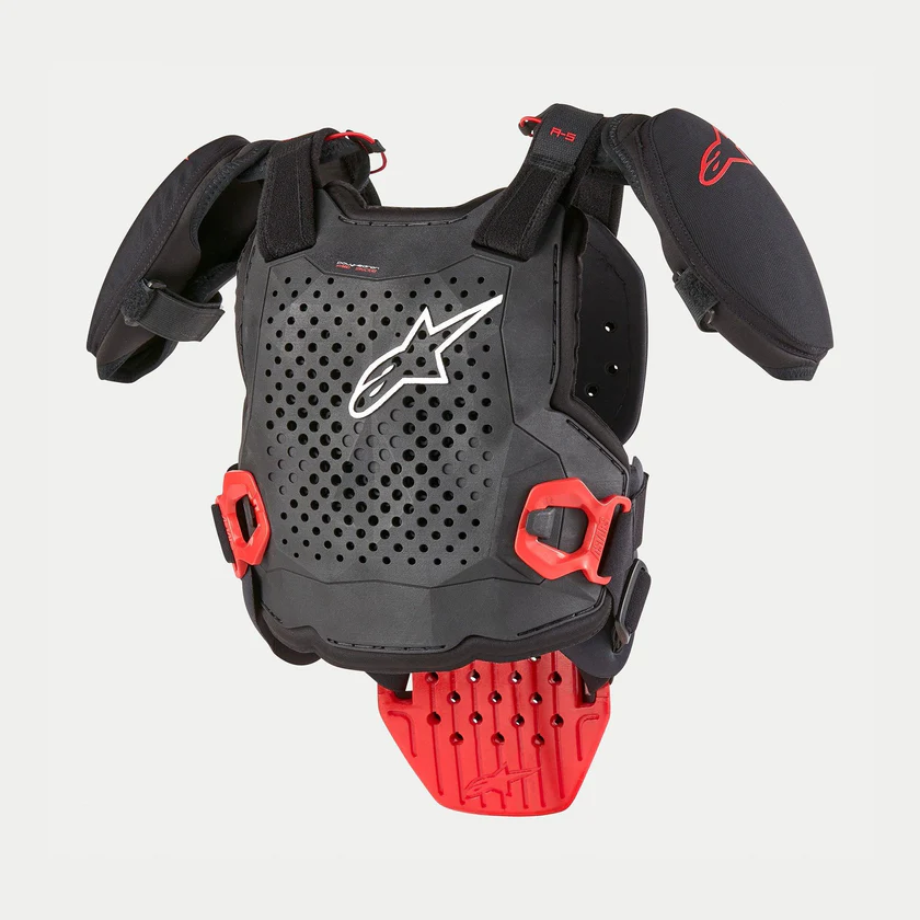 Protektoren-Weste Chest Protektor Youth Kinder A-5 S, V2 Black/Red
