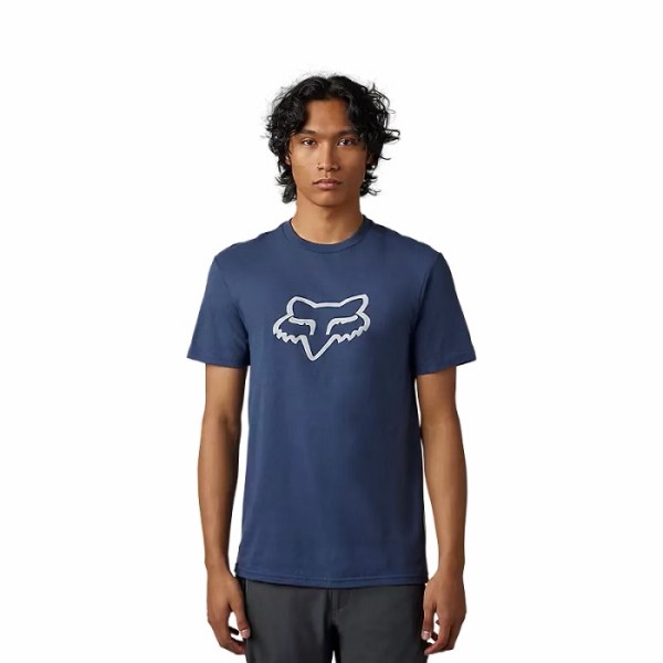 T-Shirt Legacy Fox Head SS Tee Men Deep Cobald