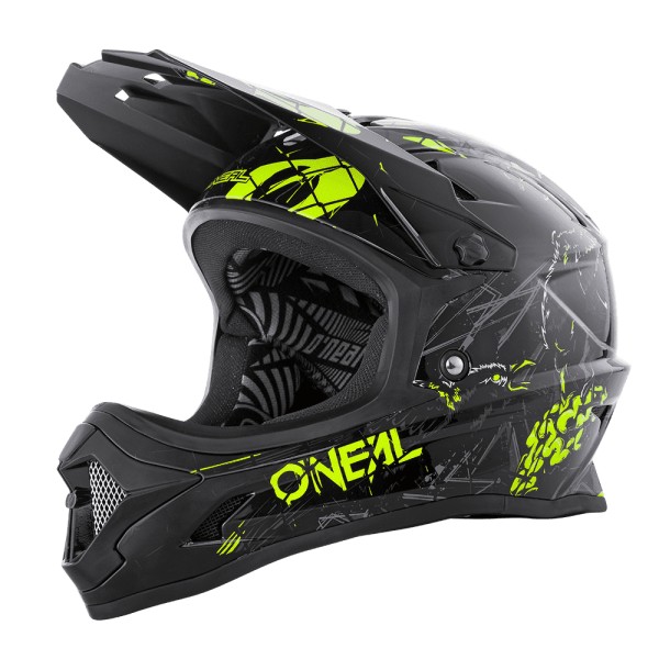 Fullface-Helm Backflip V22 Zombie Black/Neon Yellow