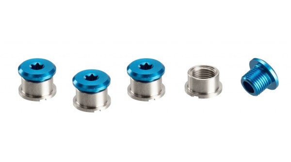 Kettenblattschrauben 1- fach 4 Stck. Blue