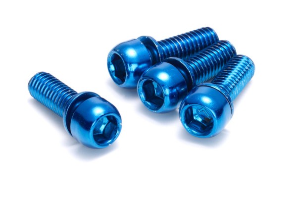 Bremsadapter-Schraubenset M6x18mm Blue