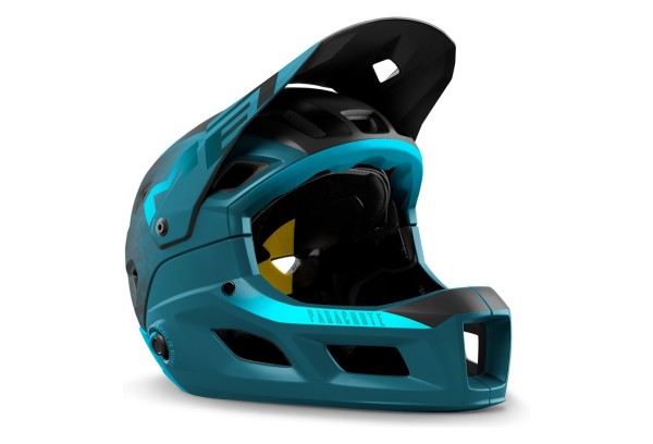 Fullface-Helm Enduro +Chin Parachute MCR Mips Matt Petrol Blue
