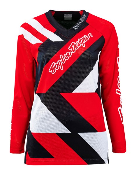 Jersey Moto Womans langarm Metric Red