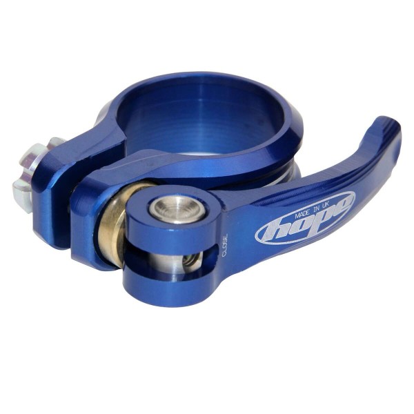 Sitzrohrklemme Schnellspanner Seat Clamp QR Blue