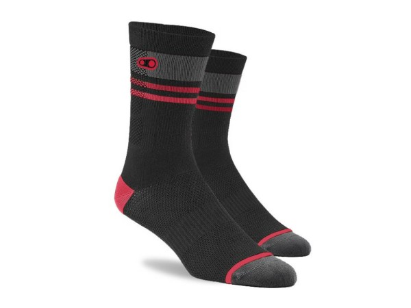 Socken Icon Black/Red/Grey