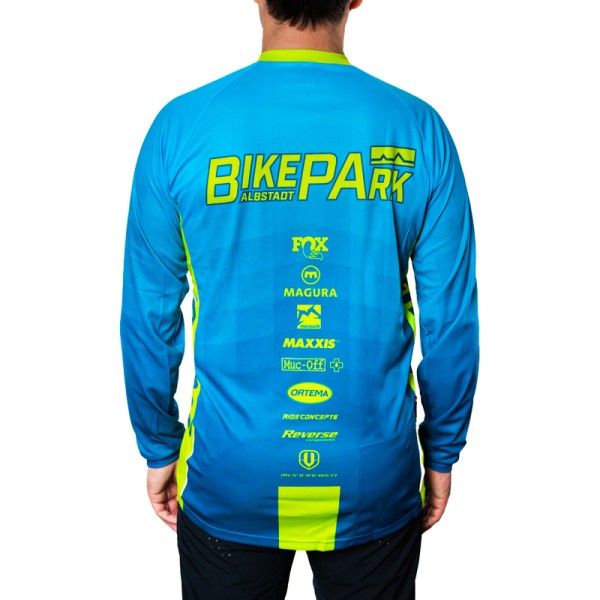 Bikepark Jersey langarm 21 Cyan/Lime