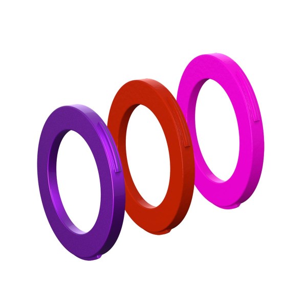 Blenden-Kit Bremszange 4-Kolben purple/rot/neonpink