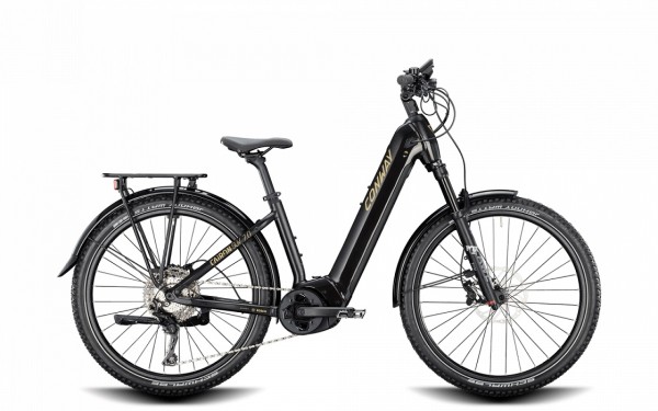 E-Komplettbike Cairon SUV 7.0 Wave Black Metallic/Gold Matt