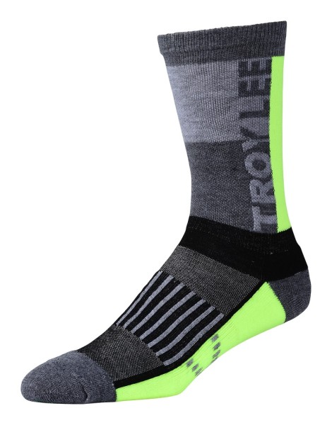 Socken Performance Crew Block Flo Yellow