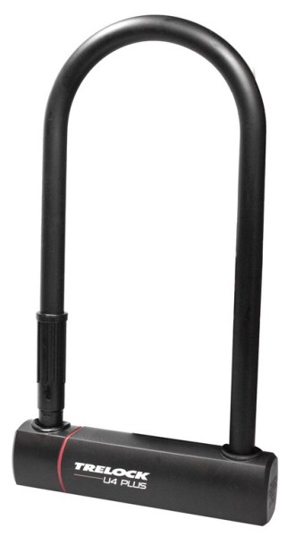 Bügelschloss Trelock mit Halter ZB 401 U4 Plus, schwarz, 108-230mm, Ø14mm
