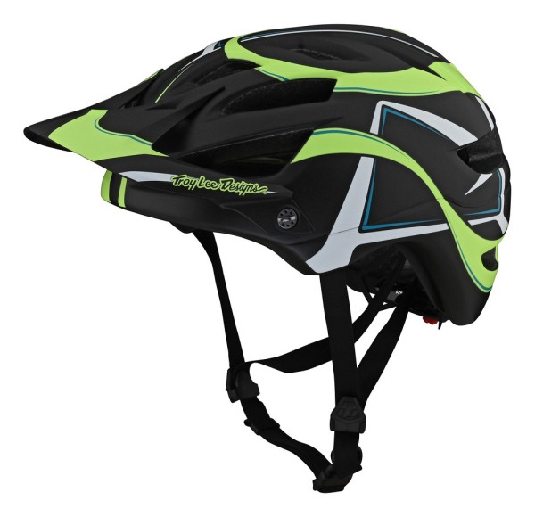 MTB-Helm A1 Youth Classic Welter Black/Limegreen OS Mips