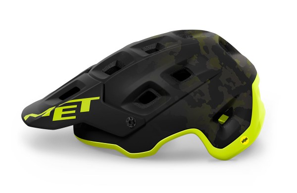 MTB-Helm Enduro Terranova MIPS Black/Matt Camo Lime Green