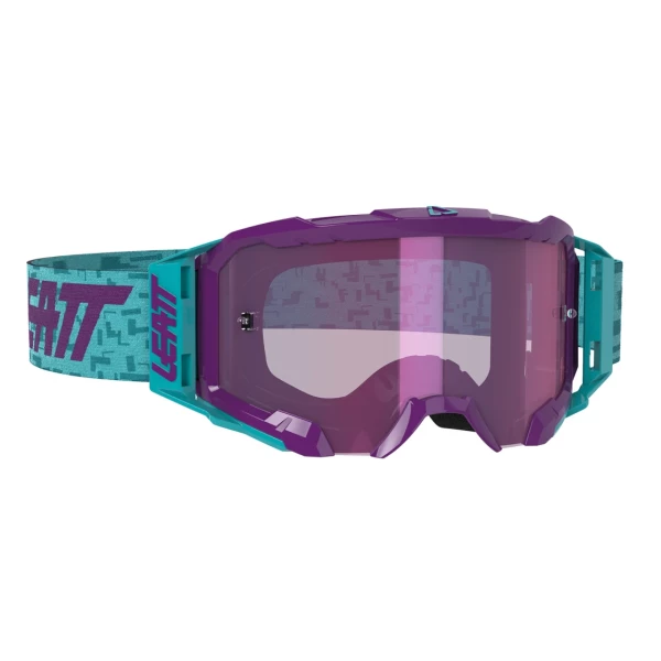 Brille Velocity 5.5 Iriz antifog Lens Clear Uni Aqua/Purple