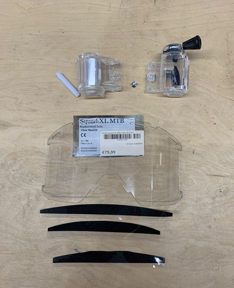 Squad XL MTB Clear Mud Kit+ Replacement Lens Clear