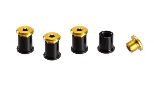 Kettenblattschrauben 1-fach für Bash-G. 4 Stk. Gold