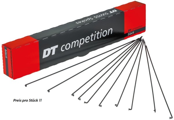 Speiche Competition Race Straitpull 2.0x1.6 , S6.2 schwarz, Preis pro Stück !