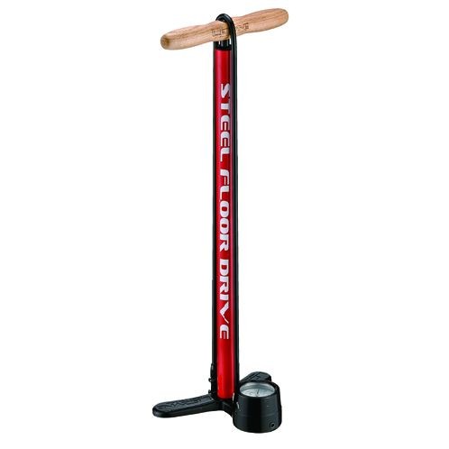 Lezyne - Steel Floor Drive Pumpe Red