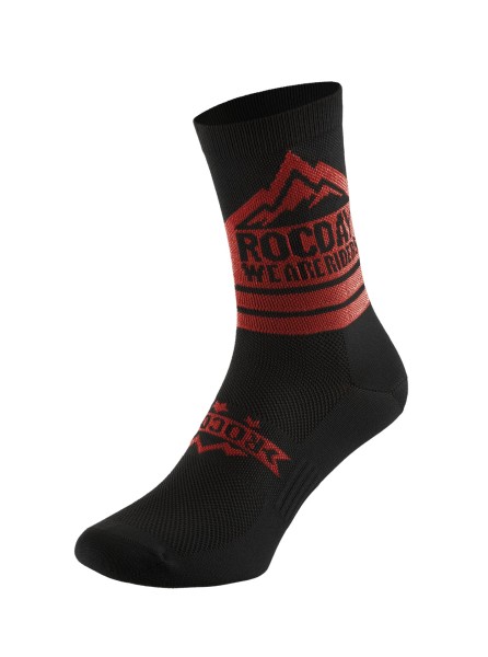 Socken Trail Sock Black/Red