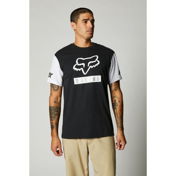 T-Shirt Paddox Contrast Sleeve SS Men Black