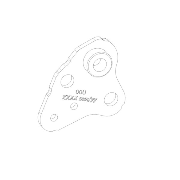 Montageplatte zur Motorbestigung kurz links BDU37YY